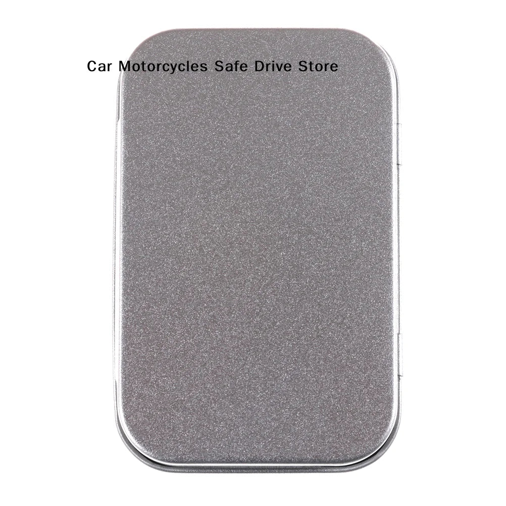 CMMetal Rectangular Empty Mini Tin Box Tinplate Push Candy Pill Cases