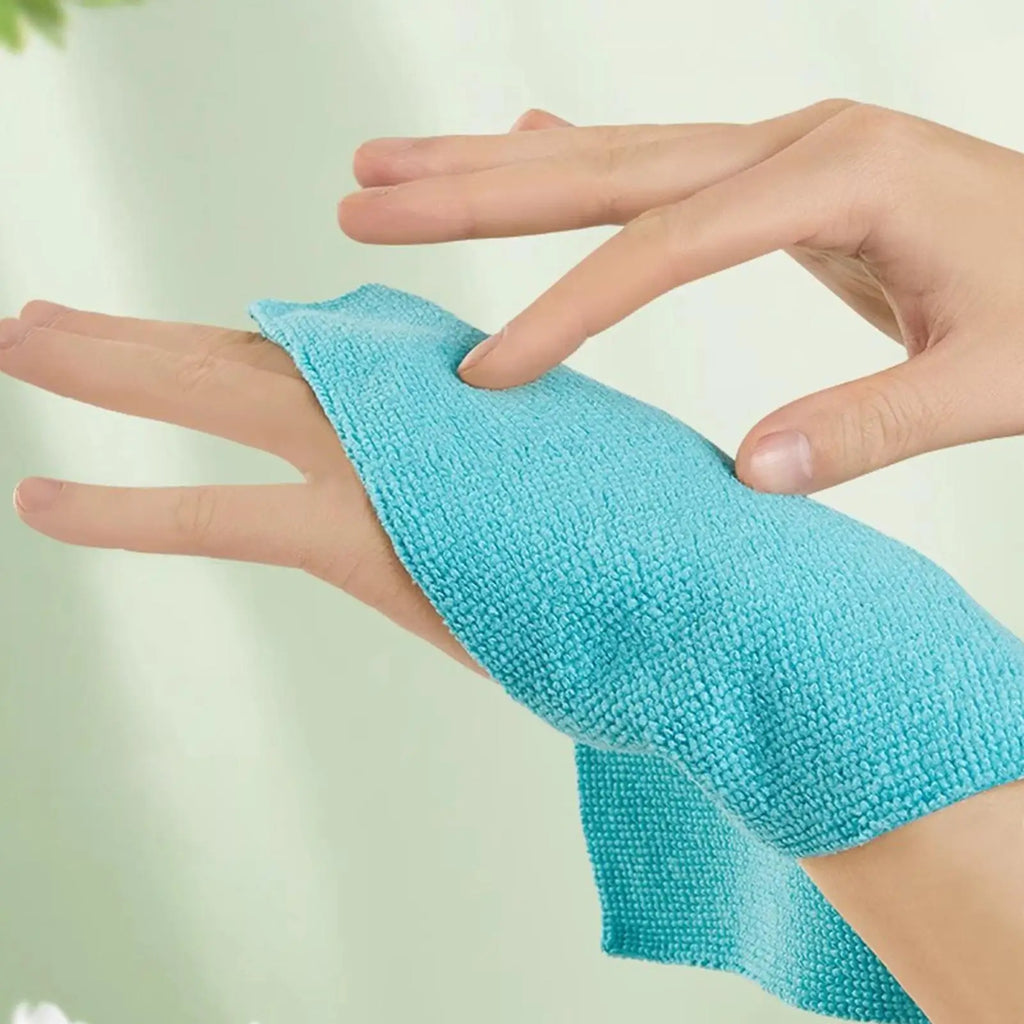 20-Pack Microfiber Cleaning Rags with Pull-Out Dispenser Box Microfiber Cleaning Rags Zpaxo