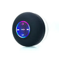 Mini Portable Bluetooth Audio IPX4 Waterproof Led Lights Bathroom Zpaxo black