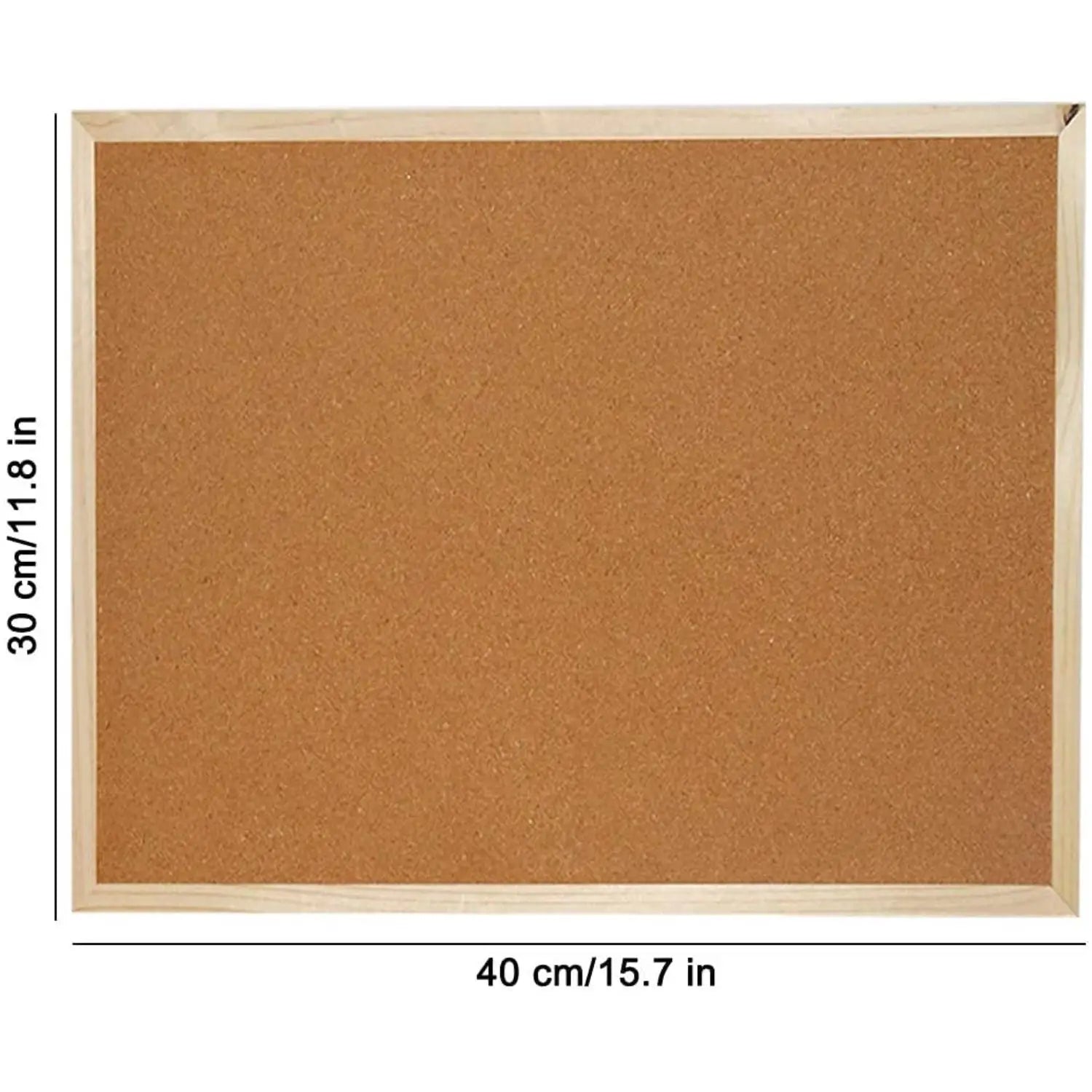 Retro Cork Board 12x16 Inch – Bulletin & Photo Memo Display