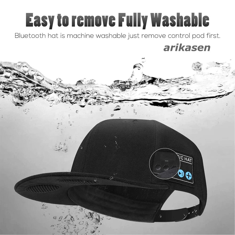 Hat Bluetooth Speaker Adjustable Wireless Smart Speakerphone Cap
