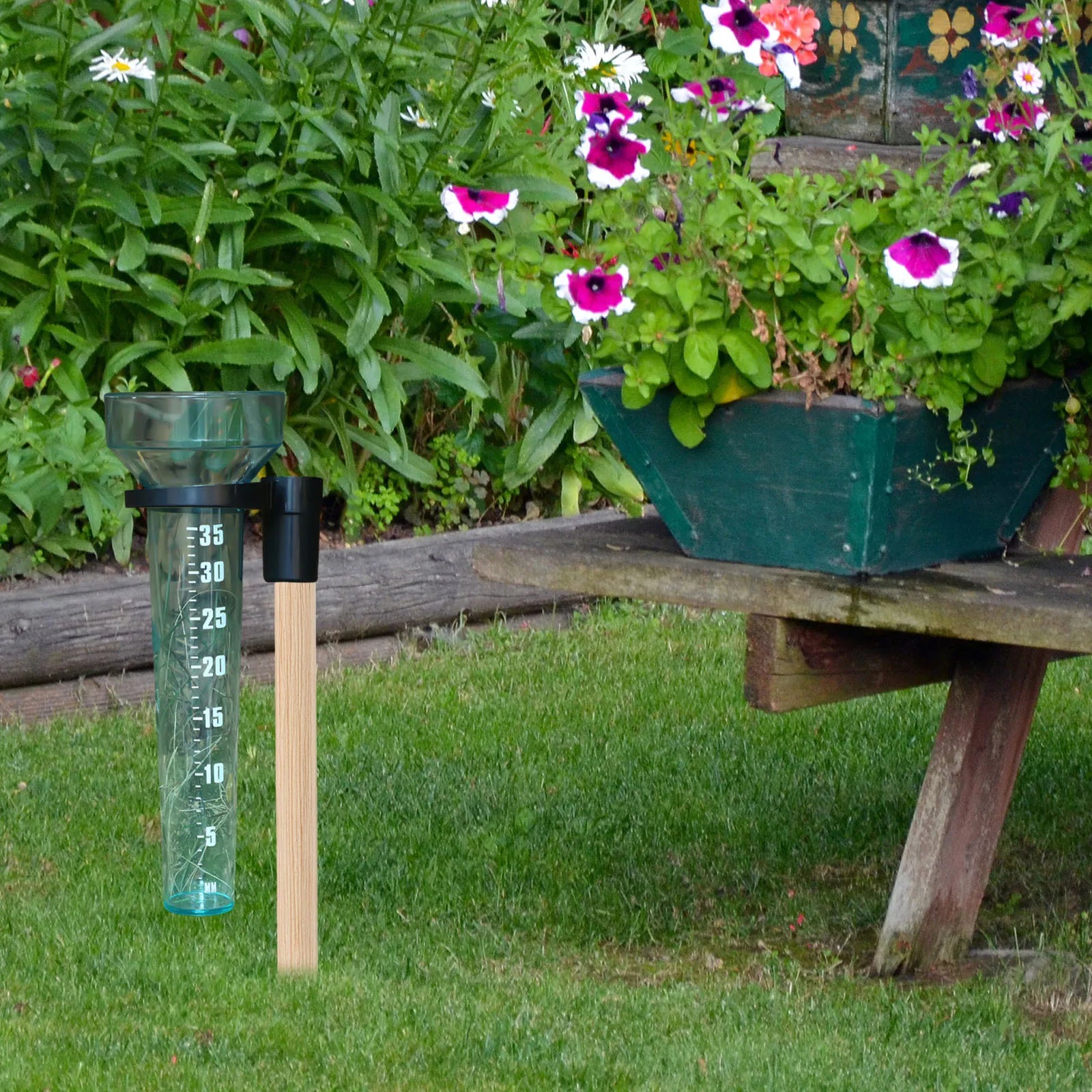 Rain Gauge Rainwater Meter Plastic Water Measurement Cup Tool Outdoor
