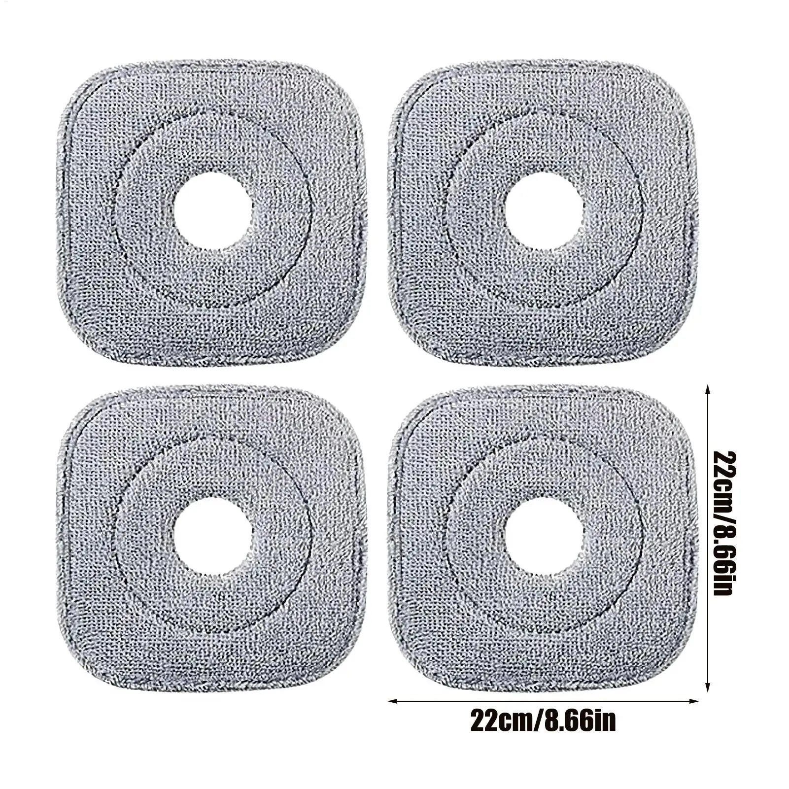 Mop Head Square Highly Absorbent Scrub Brush Deep Clean Microfiber Refills for Home Kitchen Bathroom Room Hardwood Floor Care Zpaxo