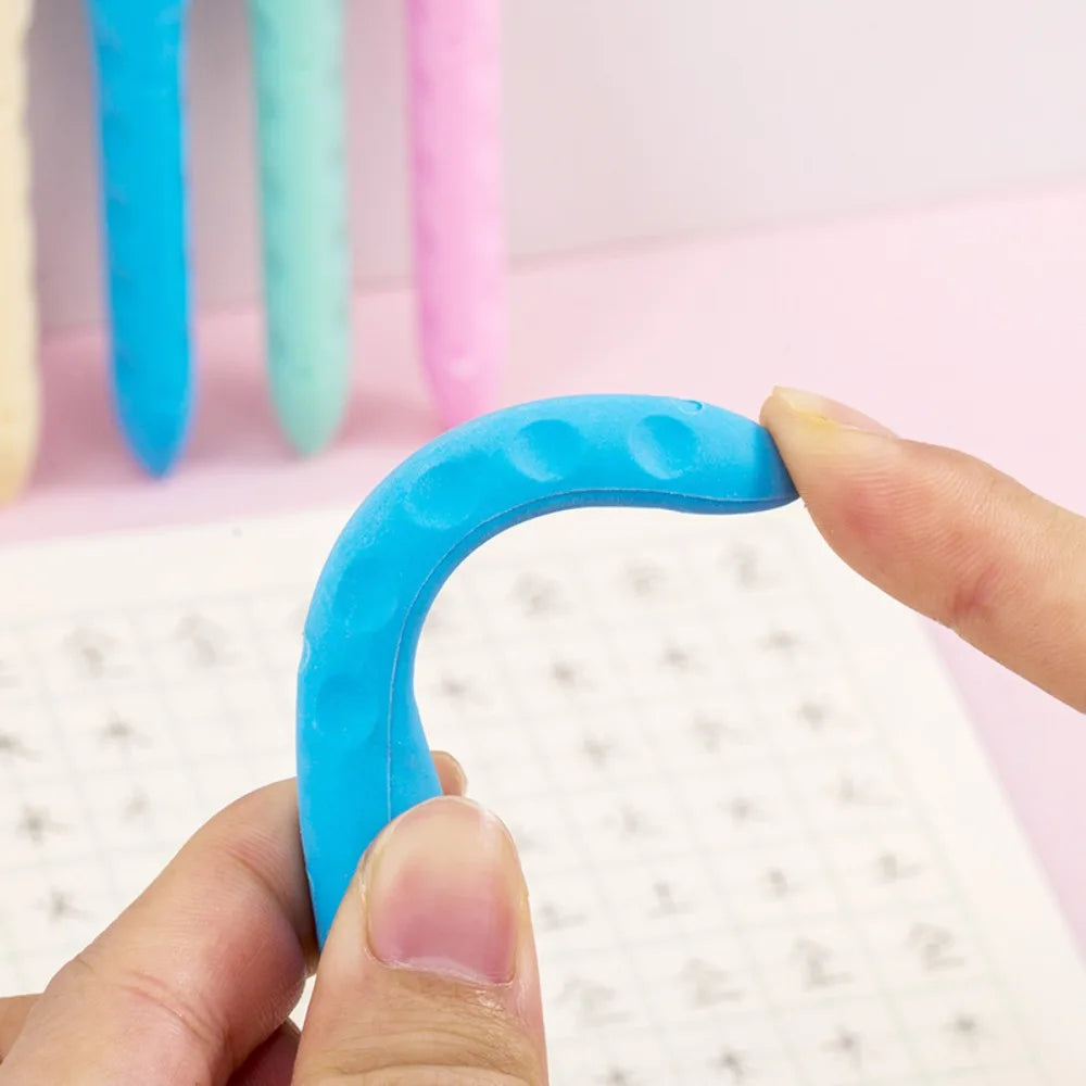 Traceless Erasers Suitable School Office Pencil-shaped Dust-free
