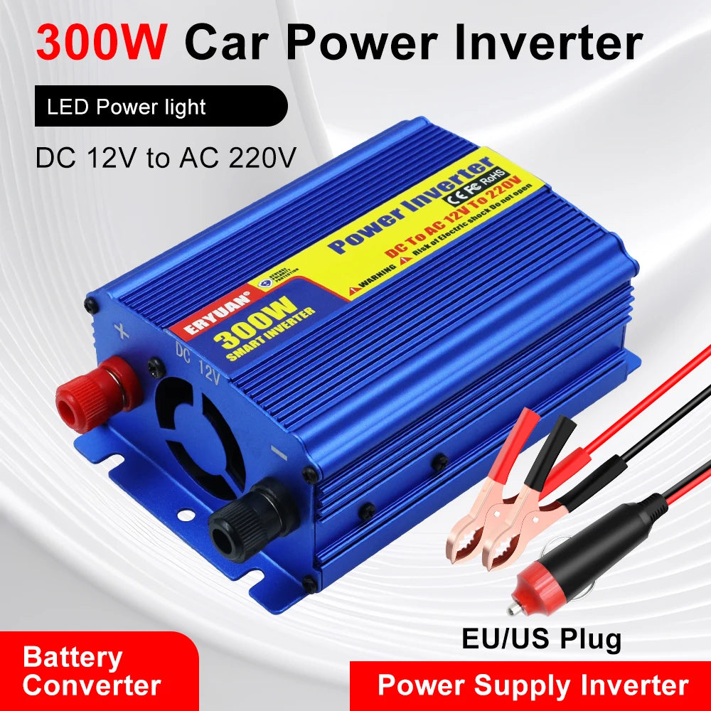 Portable Car Power Inverter 300W Multi Scenario Use Multifunctional