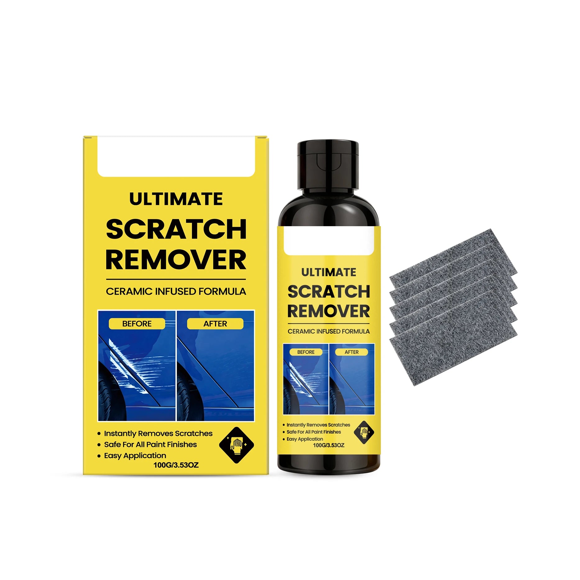 Car Scratch Remover & Paint Polish Kit – Swirl & Spot Repair Car Scratch Repair Kit Zpaxo F 100g boxed