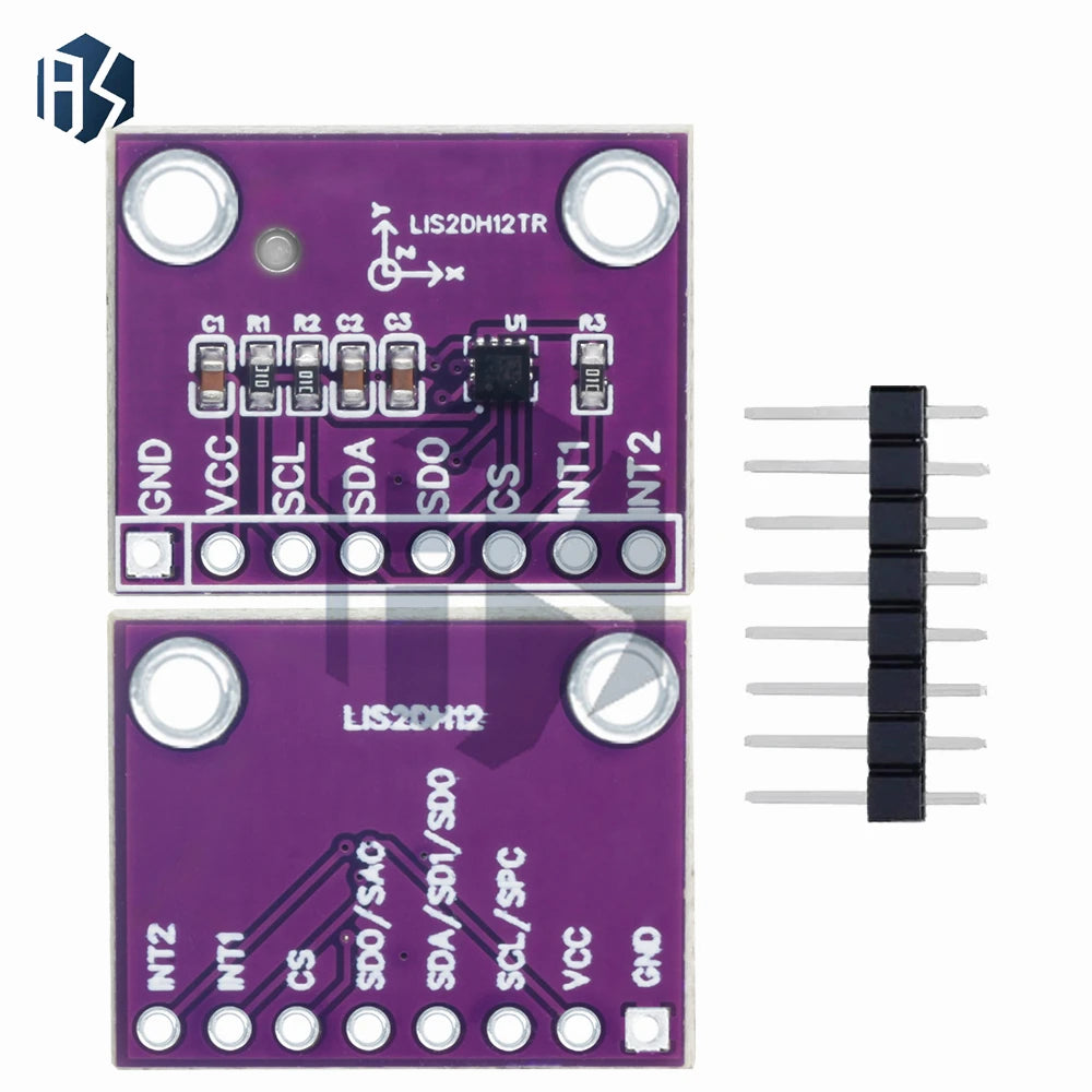 LIS2DH12TR Triaxial Accelerometer Module, ADXL345 Alternative Sensor Board Zpaxo