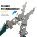 Multifunctional Foldable Wire Stripper Crimper Cable Cutter Pliers Zpaxo Default Title