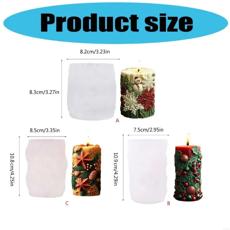 Christmas Silicone Mold Making Soap Chocolate Baking Tool
