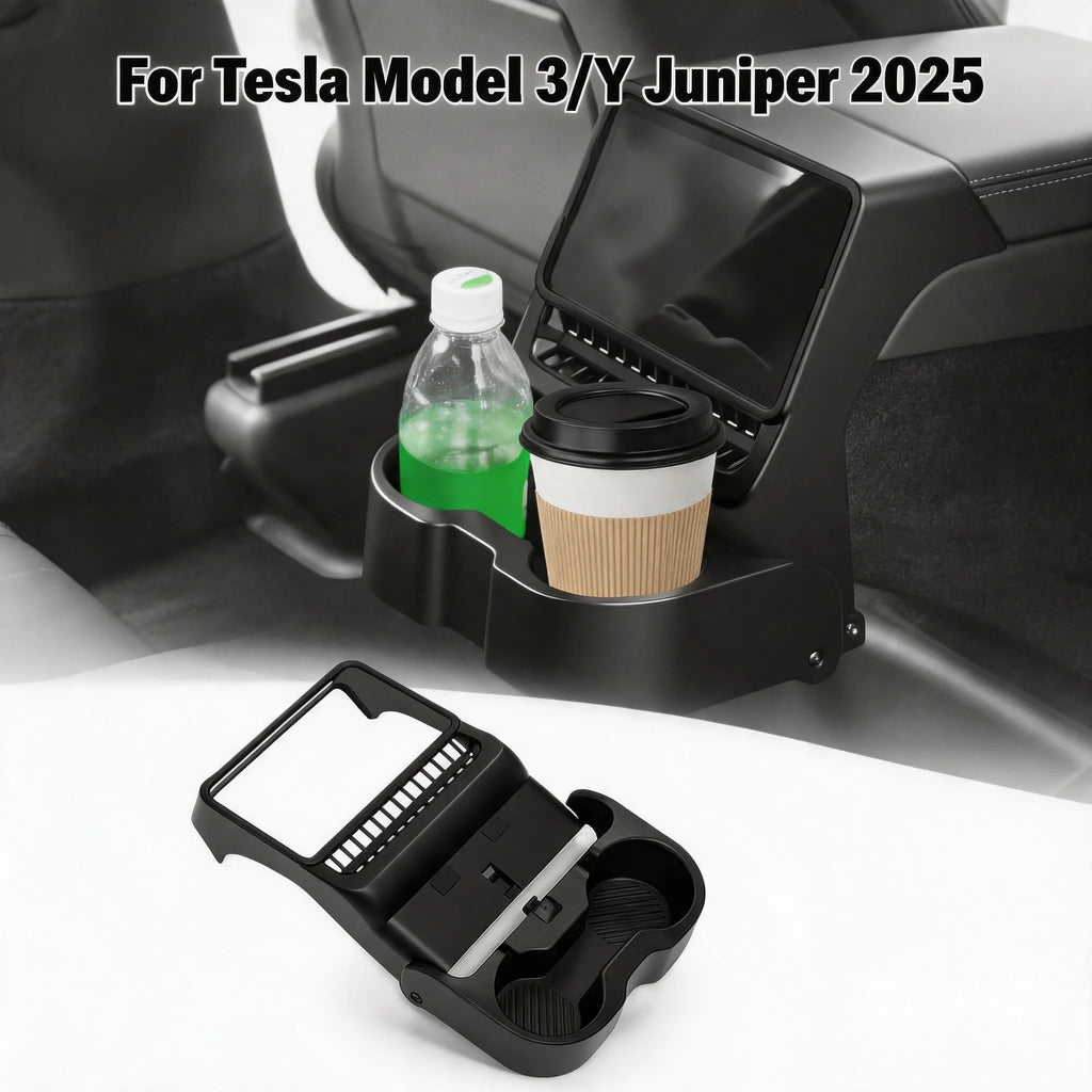 Tesla Model 3/Y Juniper Rear Cup Holder & Storage Box 2025