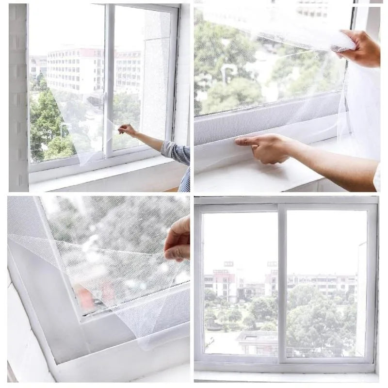 Mesh Mosquito Net Self-adhesive Velcro Reinforced Invisible