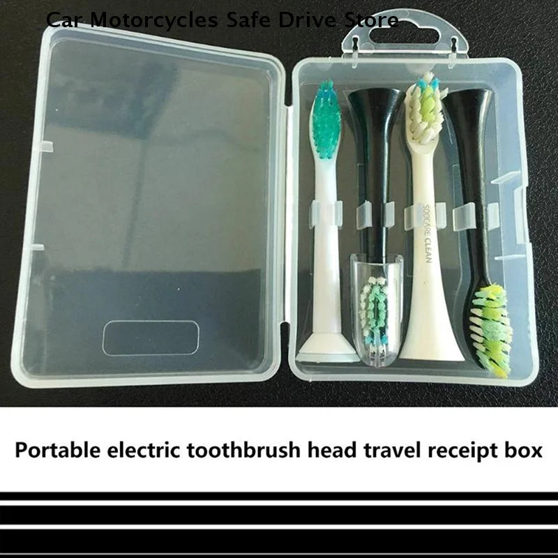 CMElectric Toothbrush Head Storage Box Transparent Organizer Case