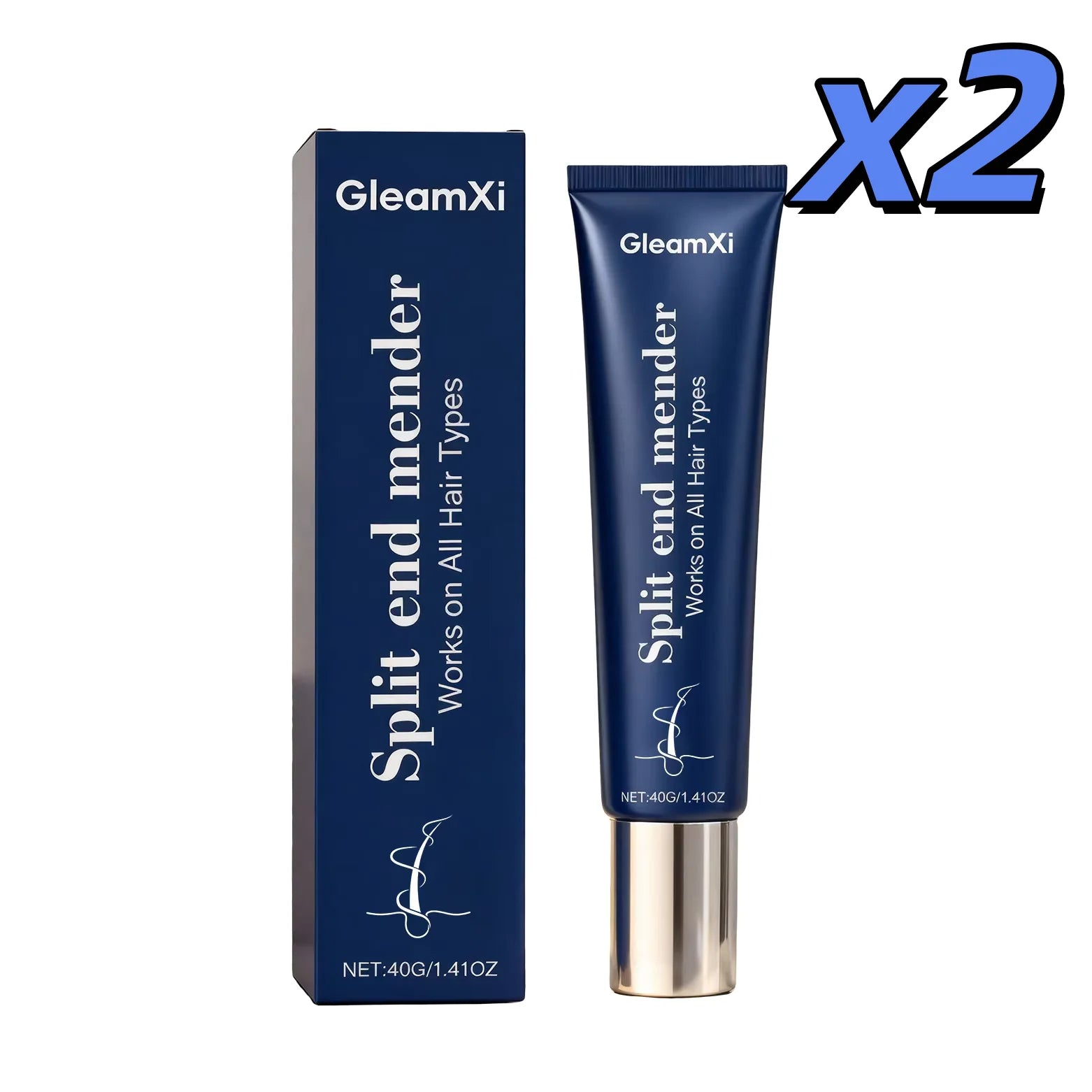 Gleamxi Hair Mask – Repair Damage, Frizz & Split Ends | 40g Deep Hair Mask Zpaxo 40g X 2pcs