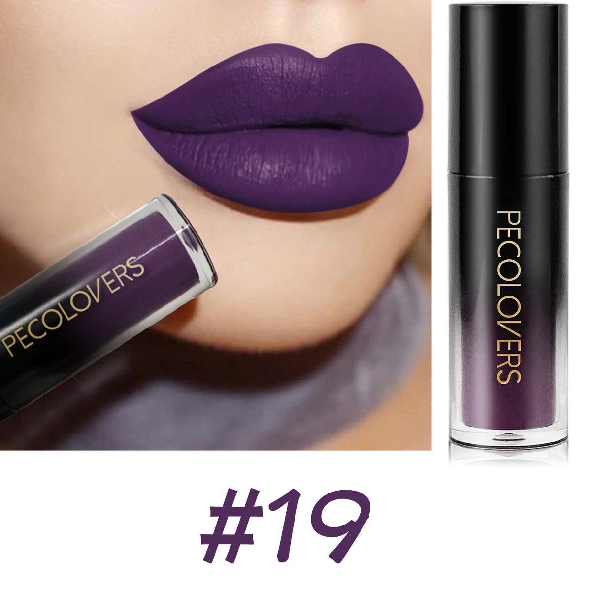 Velvet Matte Lipstick Sexy Red Lip Gloss Waterproof Long Lasting Easy Coloring Non-fading Non-stick Cup Liquid Lip Stick Zpaxo 19