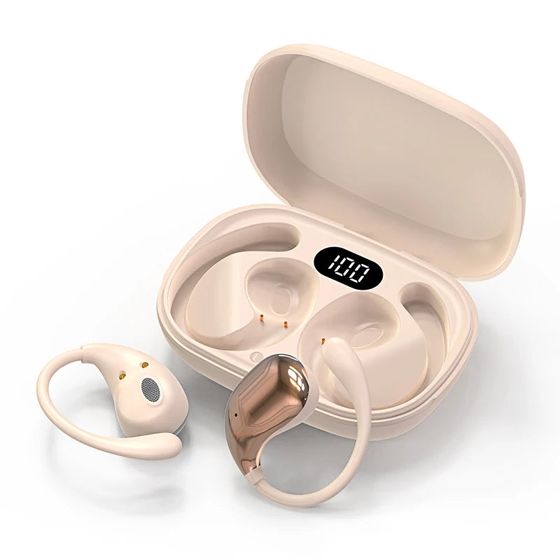 Bluetooth 5 4 Ear Hook Headphones TWS Wireless Earphones Hifi Stereo Zpaxo Skin