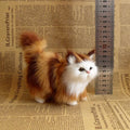 Cute Simulation Cat Plush Toys Soft Stuffed Kitten Model Fake Realist