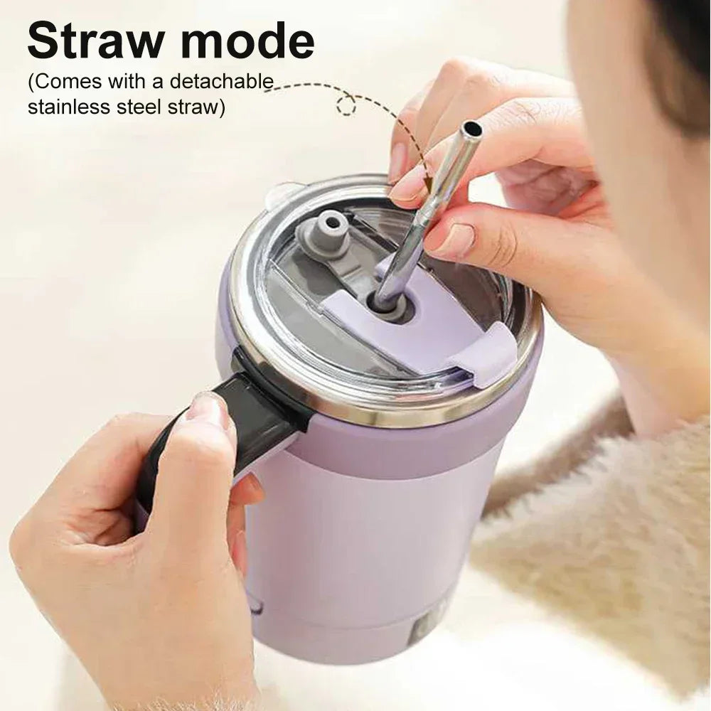 USB Self-Stirring Mug with LCD Temp Display & Warm Coaster Self-Stirring Mug Zpaxo
