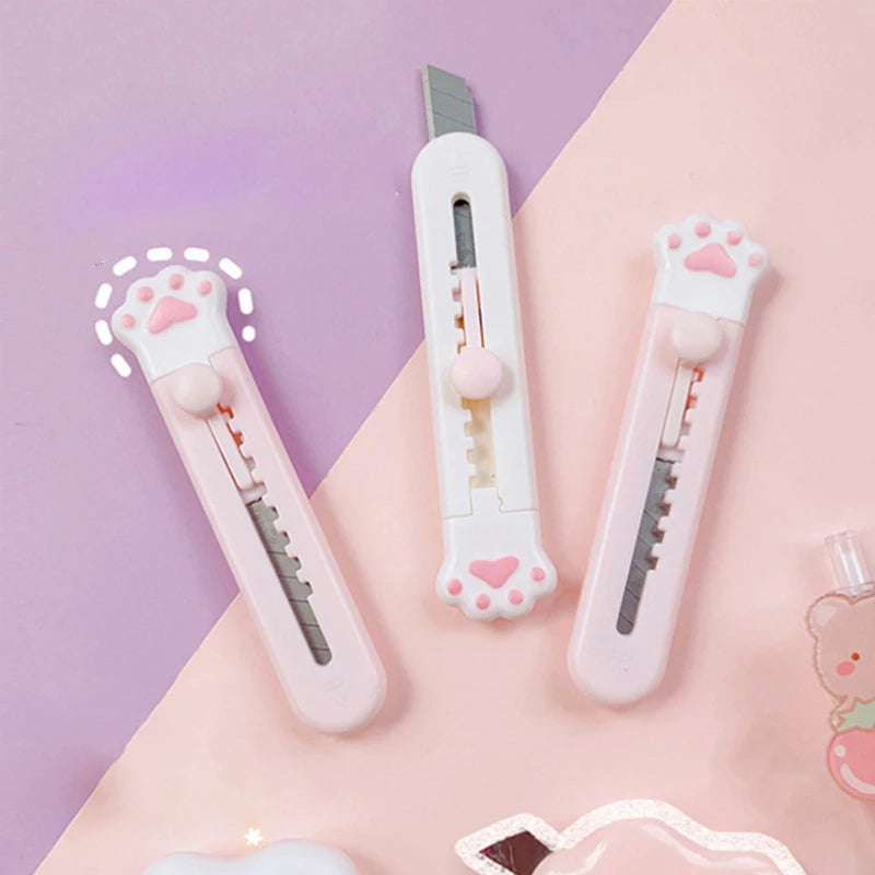 Mini Paper Cutter Portable Cat Claw Utility Knife Cute Creative Zpaxo
