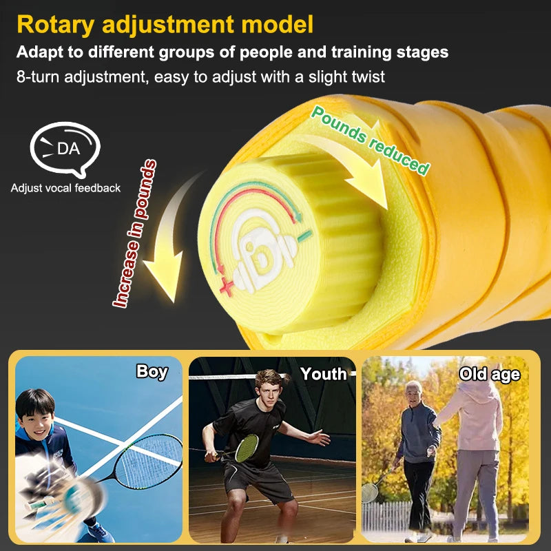Complete Badminton Practicing Racket Swing Trainer Power Generator Zpaxo