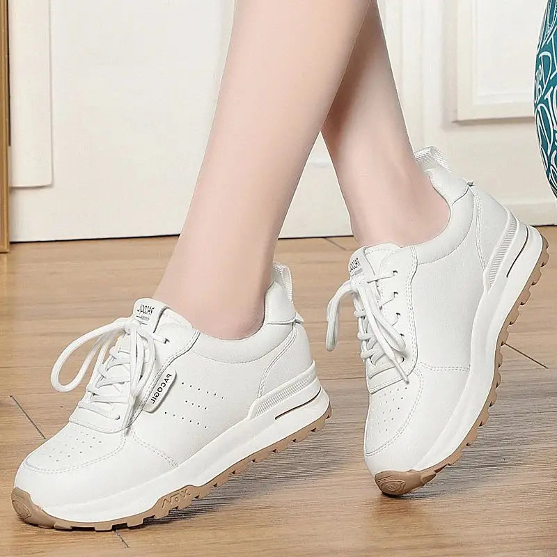Spring Autumn Casual Soft Sole Lace-up Small White Shoes All Match Zpaxo