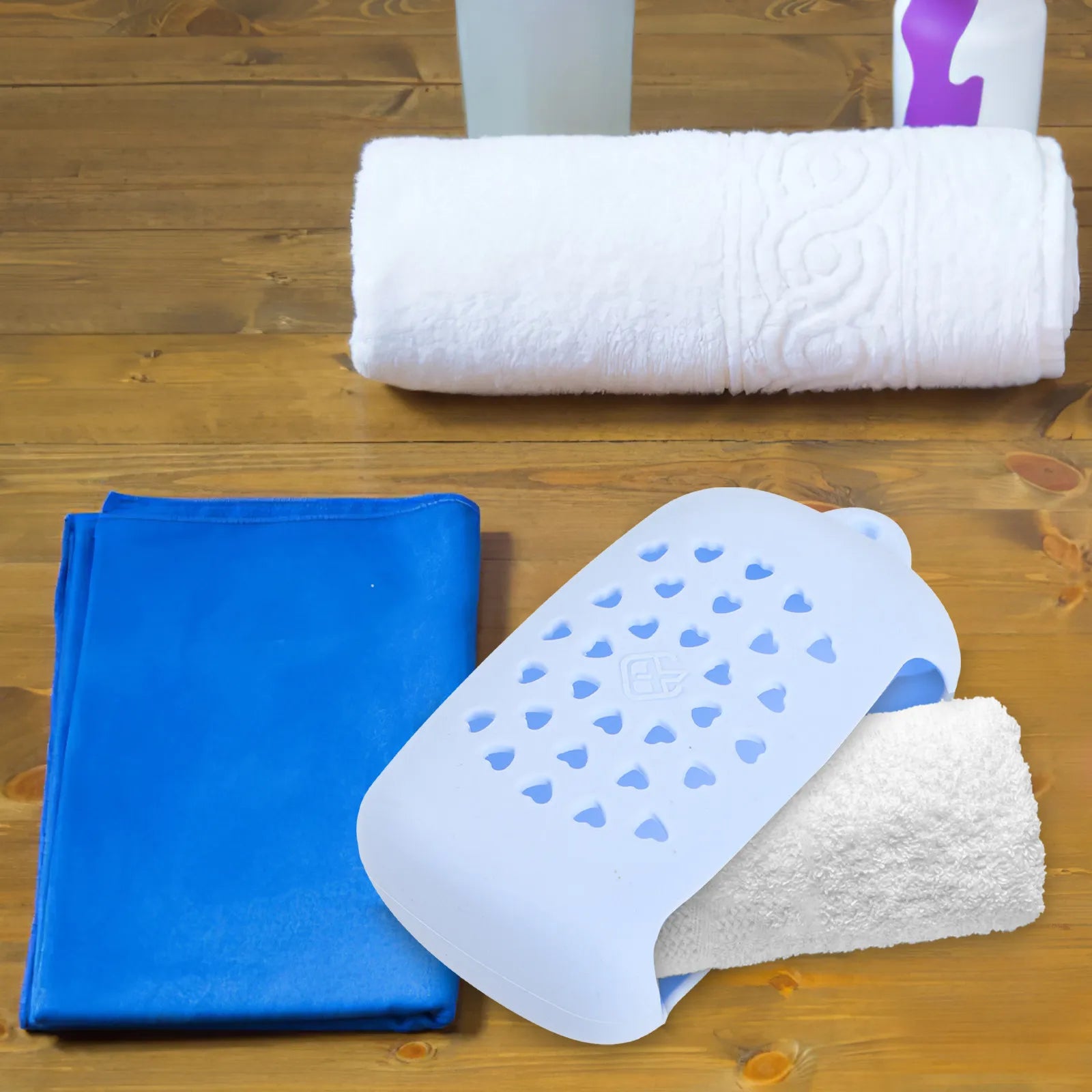 Mini Silicone Travel Towel Bag Portable Foldable Pouch Efficient