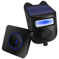 Solar Allee Doorbell Kit with Motion Sensor Outdoor Security Siren Wireless Transmission Range 200-300 Meters Zpaxo