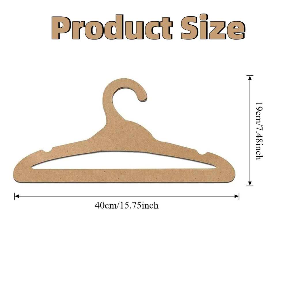 Disposable Cardboard Clothes Hangers – 10/20 Pack | Travel & Events