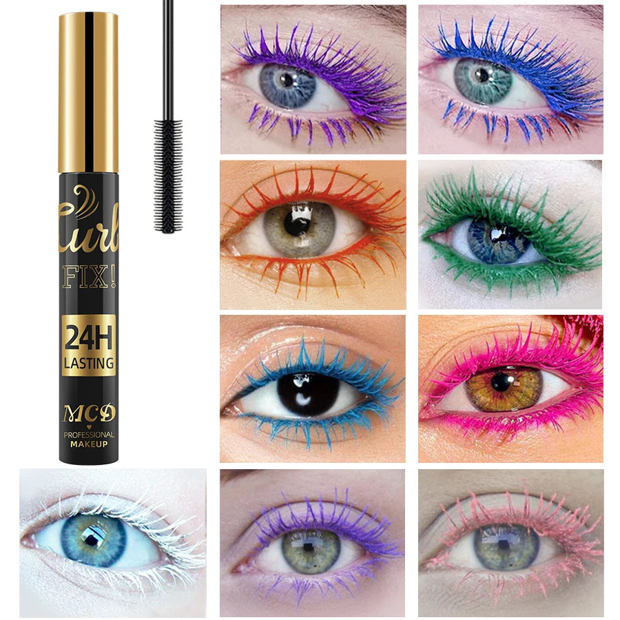 Colorful Curling Mascara Waterproof Fast Drying Eyelashes Extension