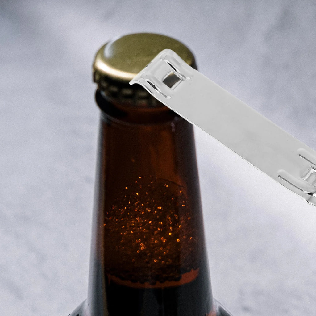 2 Pcs Stainless Steel Bottle Opener Magnetic Fridge Carabiner Key Silver Cap Soda Beer Vial Pharmacy Seal Openers Zpaxo