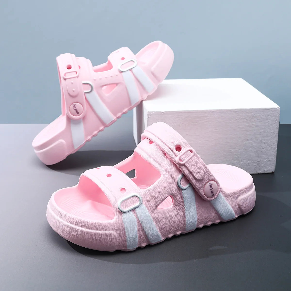 Women's Summer Outdoor Sandals EVA Material Comfortable Breathable Zpaxo Pink 37-38
