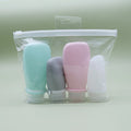 4-Pack Silicone Travel Bottles – Leak-Proof Collapsible Set