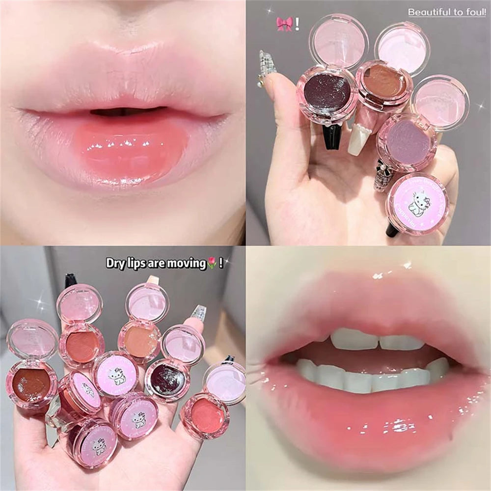 Crystal Grape Mirror Glassy Cute Ring Lipstick Hydrating Sheer Zpaxo