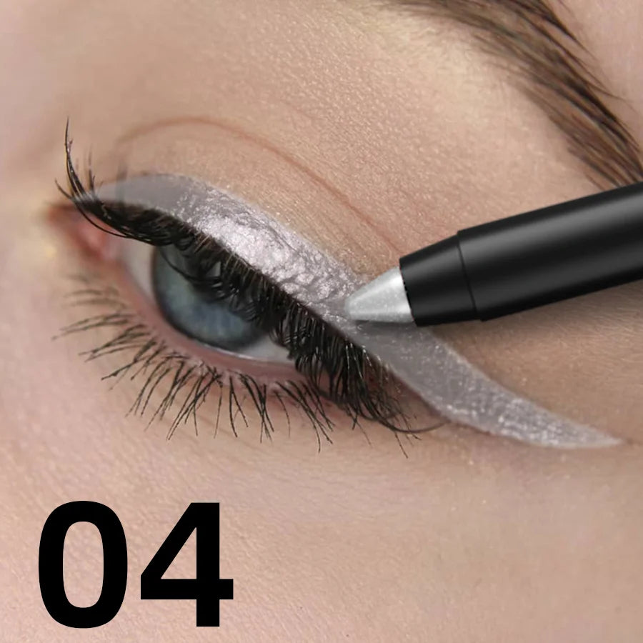 10-color Colorful Eyeliner Pen Pigmented Waterproof Pearly Shimmer