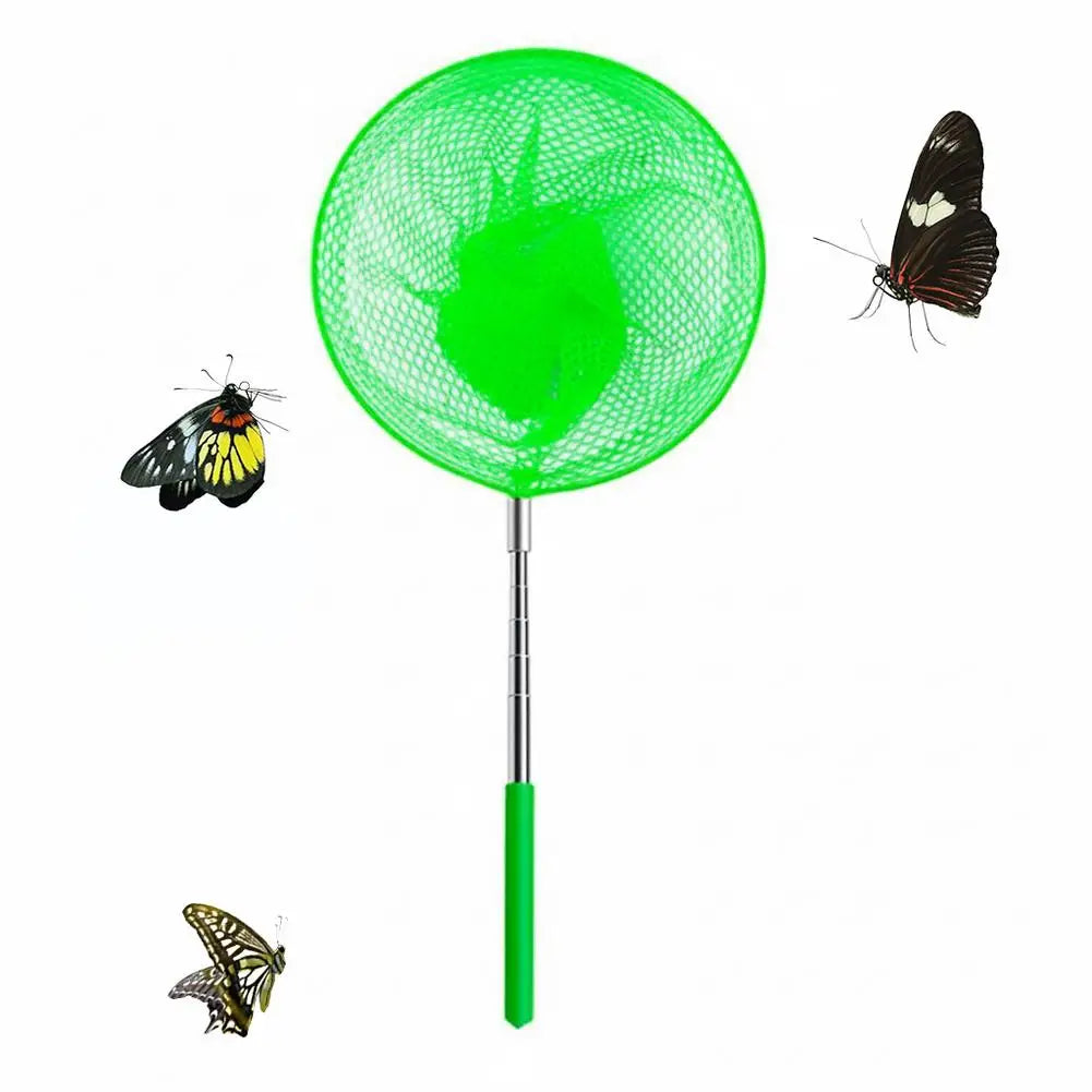 Retractable Kids Insect Butterfly Net & Observation Cage Set Insect Catching Net Zpaxo Green net