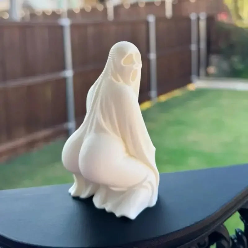 Halloween 3D Printed Big-Ass Ghost Statue Ghost Desktop Ornament Home Decor For Living Room Desktop Halloween Gift Zpaxo