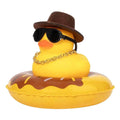 Cycling Accessories Bicycle Bell Duck Rubber Cute Duck Gold Chain Toy Cool Glasses Duck Motorcycle Riding Car Dashboard Decor Zpaxo wine red United States