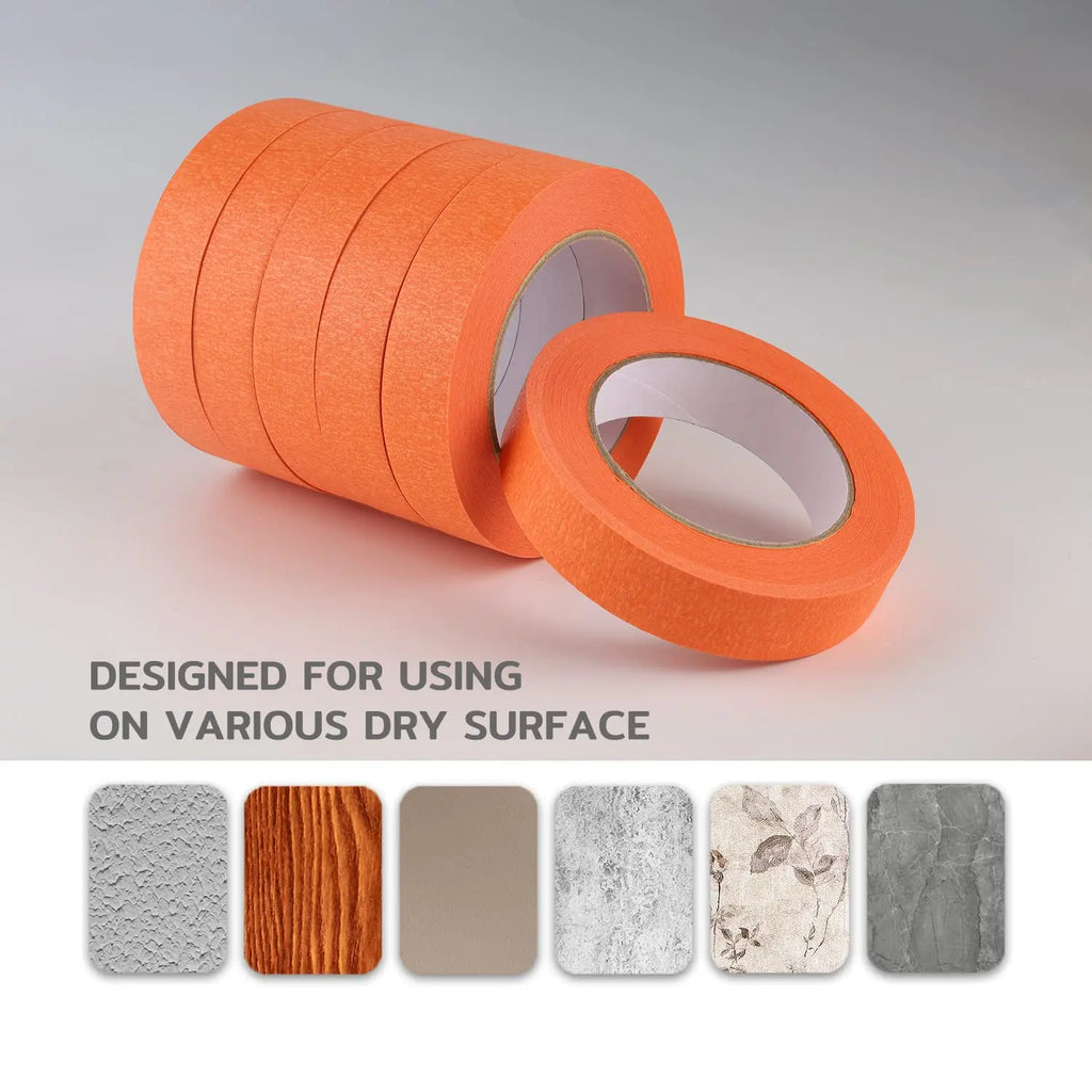 3-Pack Orange Painter's Masking Tape – Art, Craft & DIY Masking Tape Zpaxo