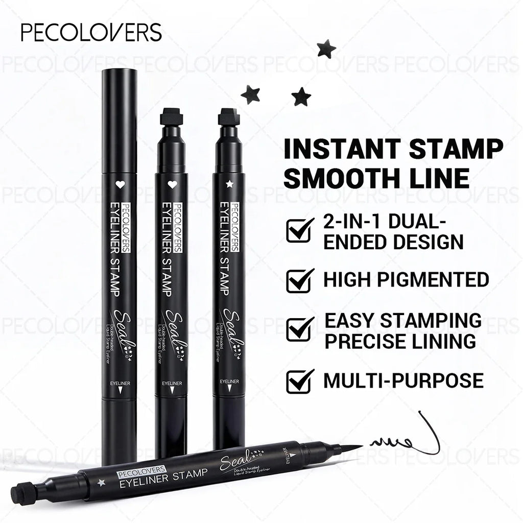 Waterproof Liquid Eyeliner Stamp Smudge-proof Create Unique Eye Shape Zpaxo