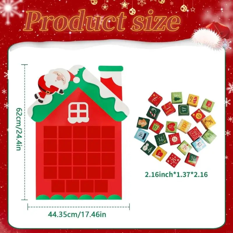 Interactive 24 Window Christmas Countdowns Hanging Ornament Snowman