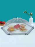 Foldable Food Cover Tent Reusable Collapsible Dining Table Mesh Cover Food Net Home BBQ Outdoors Picnic Accessories Zpaxo Gray