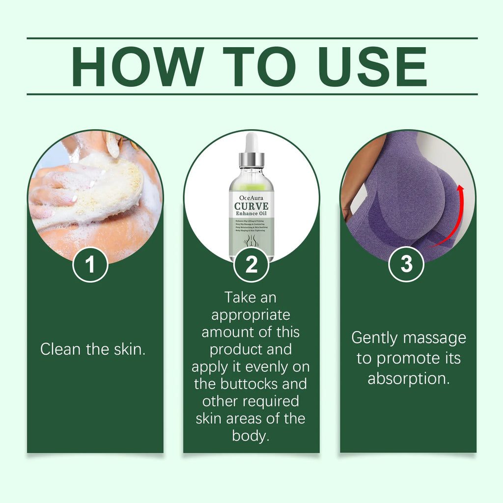 Hip Firm Enlarge Essence Oil Plump Sexy High Buttock Big Ass Moisturize Soft Improve Sag Flat Enhance Hip Elasticity Essence Oil Zpaxo
