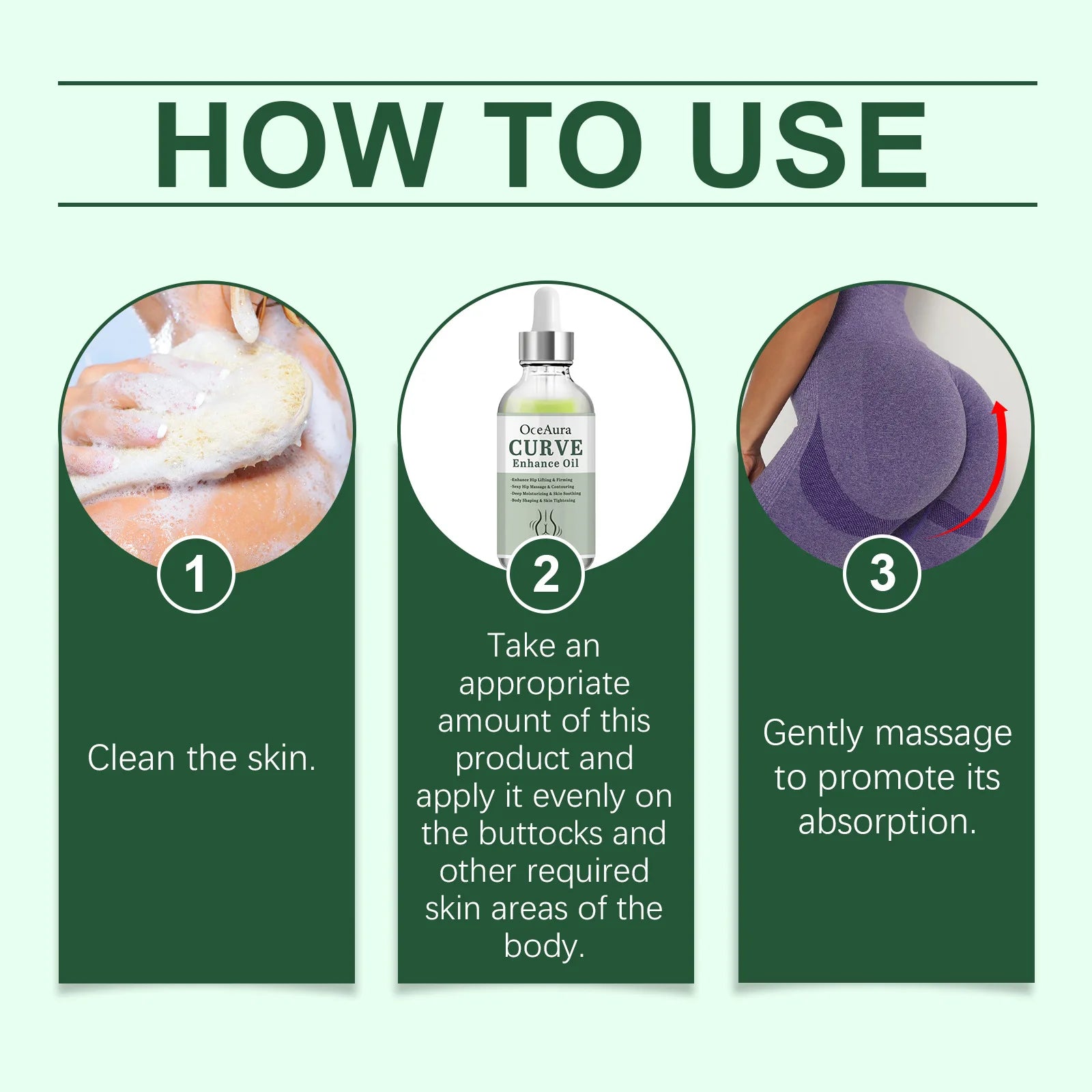 Hip Firm Enlarge Essence Oil Plump Sexy High Buttock Big Ass Moisturize Soft Improve Sag Flat Enhance Hip Elasticity Essence Oil Zpaxo