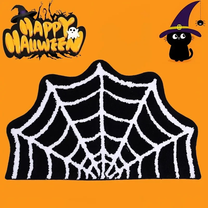 Halloween Bat Bathroom Rugs Horror Rug Door Mats Goth Decor Bedroom