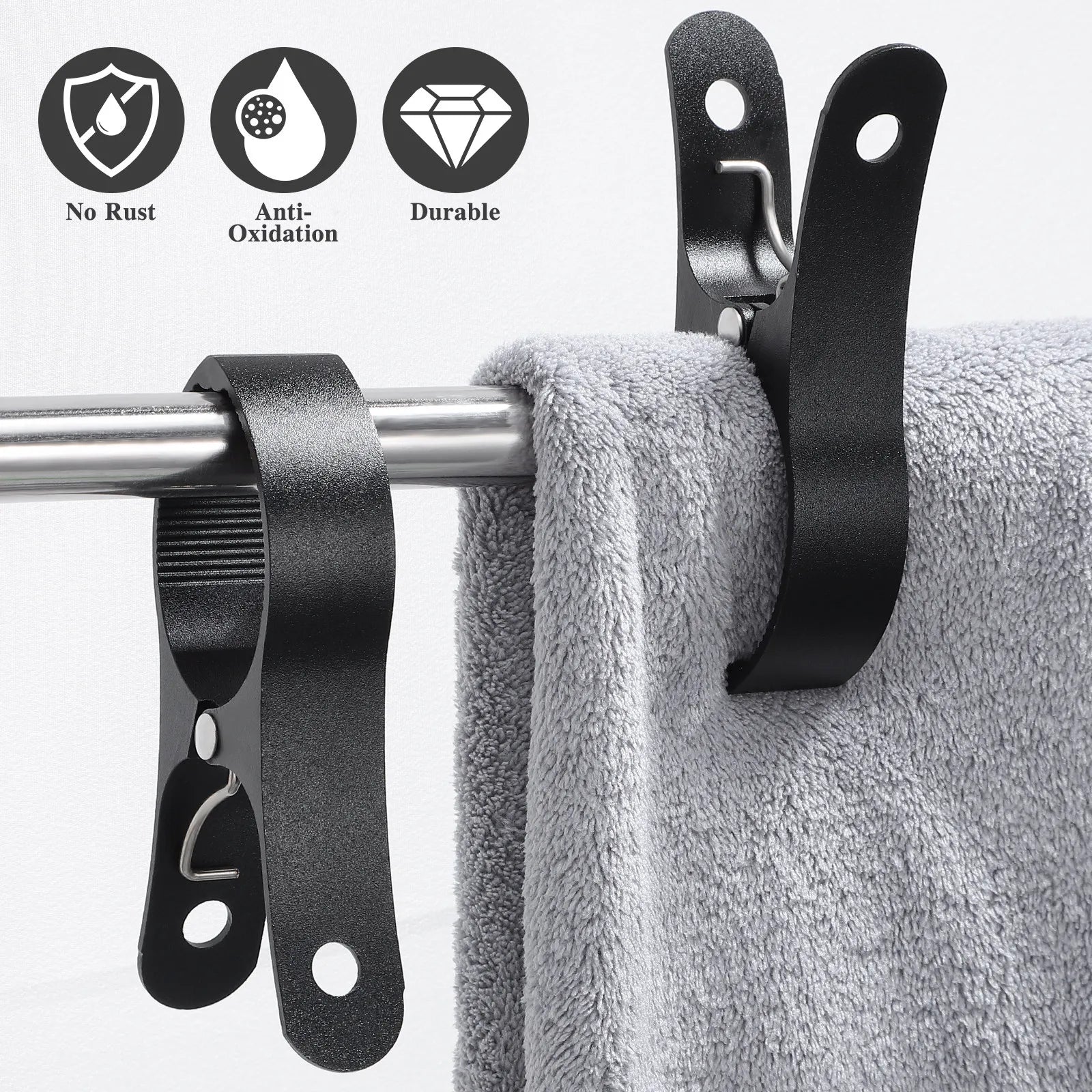 Non Scratch Windproof Quilt Clips Aluminum Alloy Heavy Duty Clothes