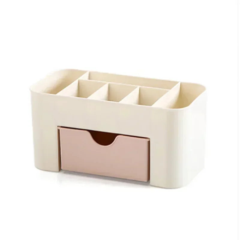 Hot Desktop Makeup Storage Box Sorting Storage Rack Lipstick Skin Care Facial Mask Brush Dresser Storage Rack Zpaxo Pink 1pc