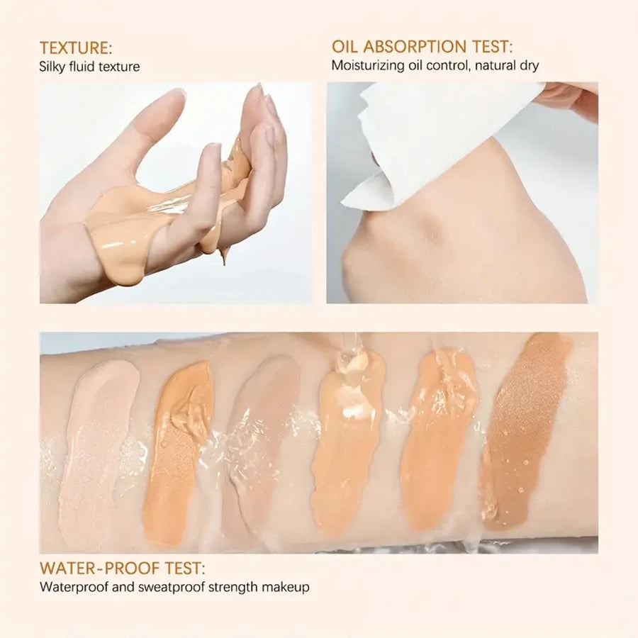 Profession Liquid Foundation Effective Concealer Waterproof