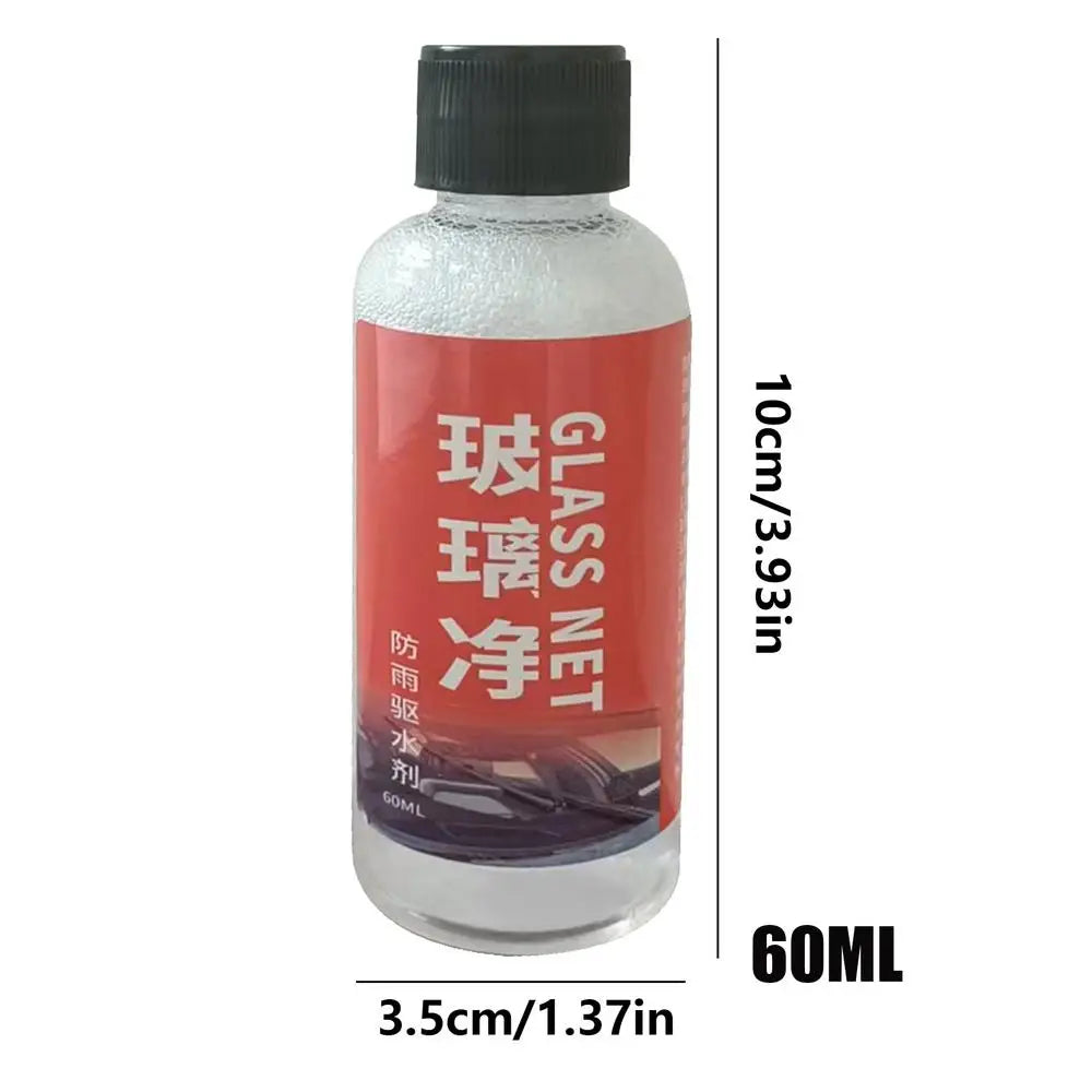 60/120ml Car Glass Glossy Powerful Car Windshield Cleaner Oil Film Remover Auto Window Glass Cleaning Brush Removes Dirt Wiping Zpaxo 60ml