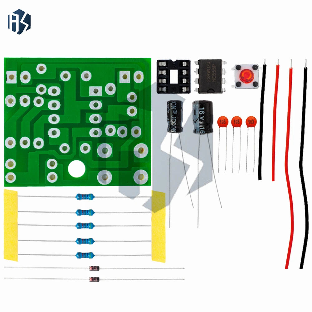 NE555 Ding-Dong Doorbell DIY Kit: Loose Parts for Digital Doorbell Building Zpaxo