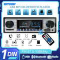 Hippcron Car Radio 1 DIN Stereo FM Bluetooth MP3 60Wx4 Audio Player