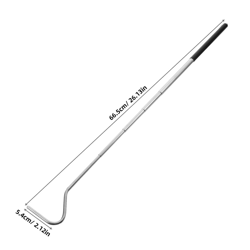 Portable Retractable Snake Hook Stainless Steel Extension Handle